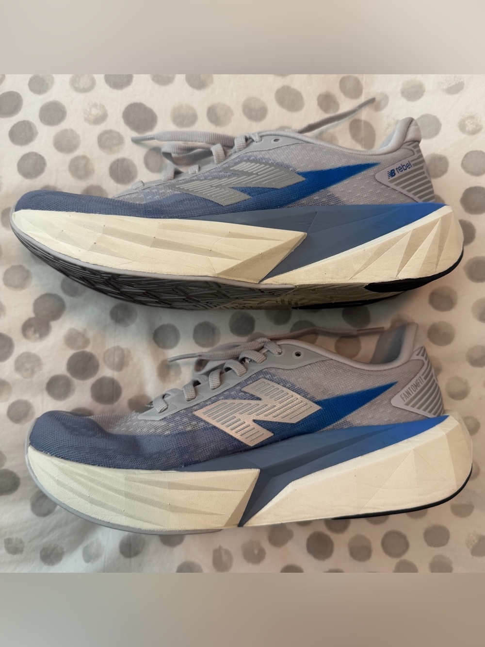 New Balance FuelCell Rebel v5 Women’s Running Shoe - NB Exclusive Grey/Blue - Picture 5 of 15